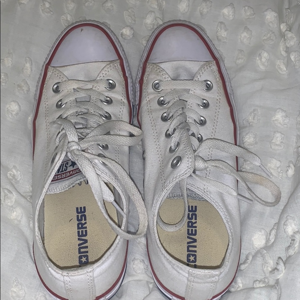 White Low-top Converse